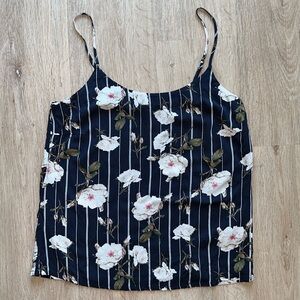 Vero Moda navy floral tank
